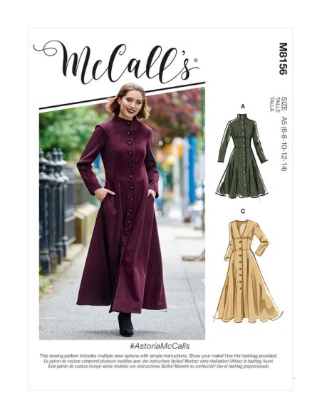 Patron McCall's 8156.A5 - Manteaux