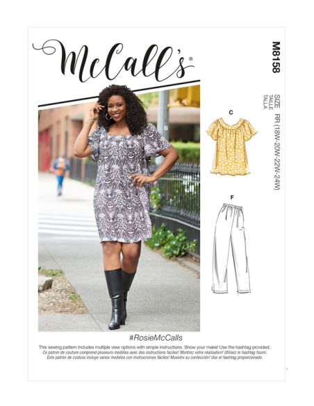 Patron McCall's 8158.KK - Hauts, robes, short et pantalon