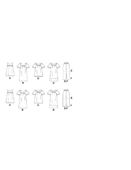 Patron McCall's 8158.KK - Hauts, robes, short et pantalon