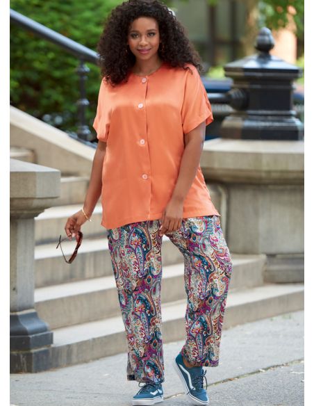 Patron McCall's 8159.KK - Chemise, haut, jupe et pantalon