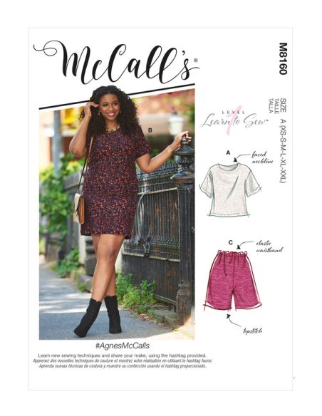Patron McCall's 8160.A - Haut, robe, short et pantalon