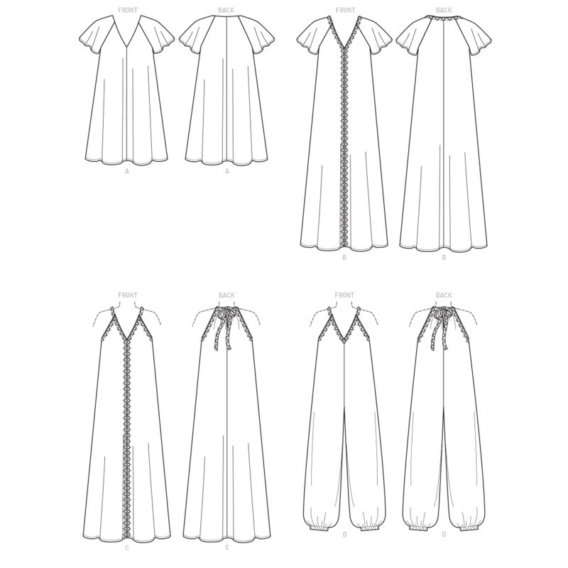 Patron McCall's 8165.A5 - Robes et combinaison