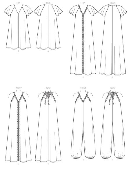 Patron McCall's 8165.A5 - Robes et combinaison