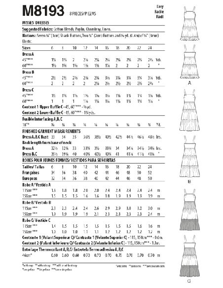 Patron McCall's 8193.A5 - Robes
