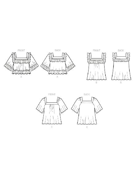 Patron McCall's 8202.Y - Hauts