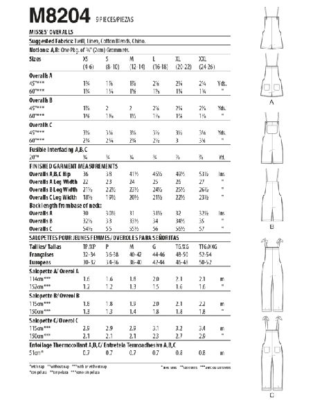 Patron McCall's 8204.Y - Salopette