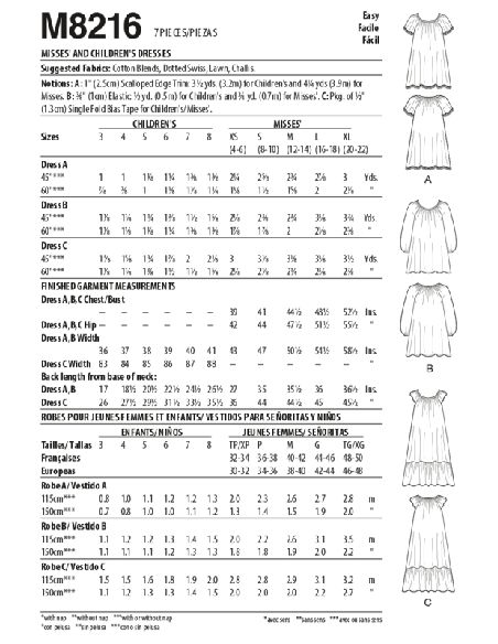 Patron McCall's 8216.A - Robes