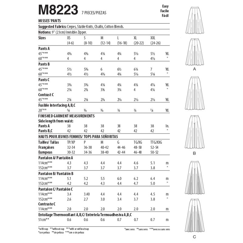 Patron McCall's 8223.Y - Pantalon