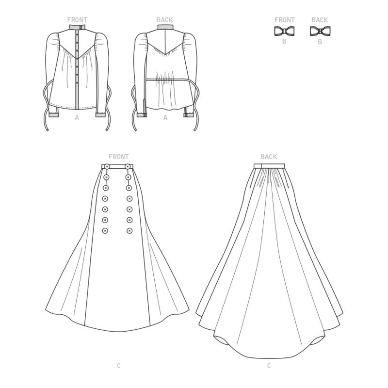 Patron McCall's 8231.A5 - Chemisier et jupe