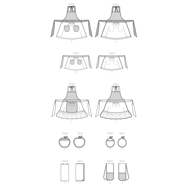 Patron McCall's 8234.A - Tabliers