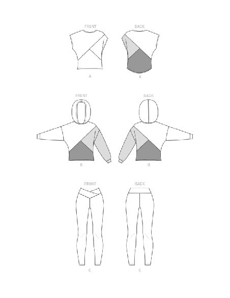 Patron McCall's 8244.B5 - Hauts et collant