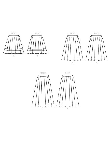 Patron McCall's 8248.A5 - Jupes