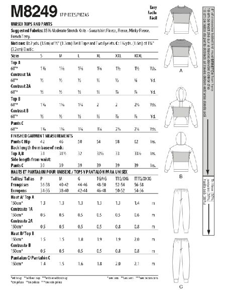 Patron McCall's 8249.XM - Hauts et pantalon