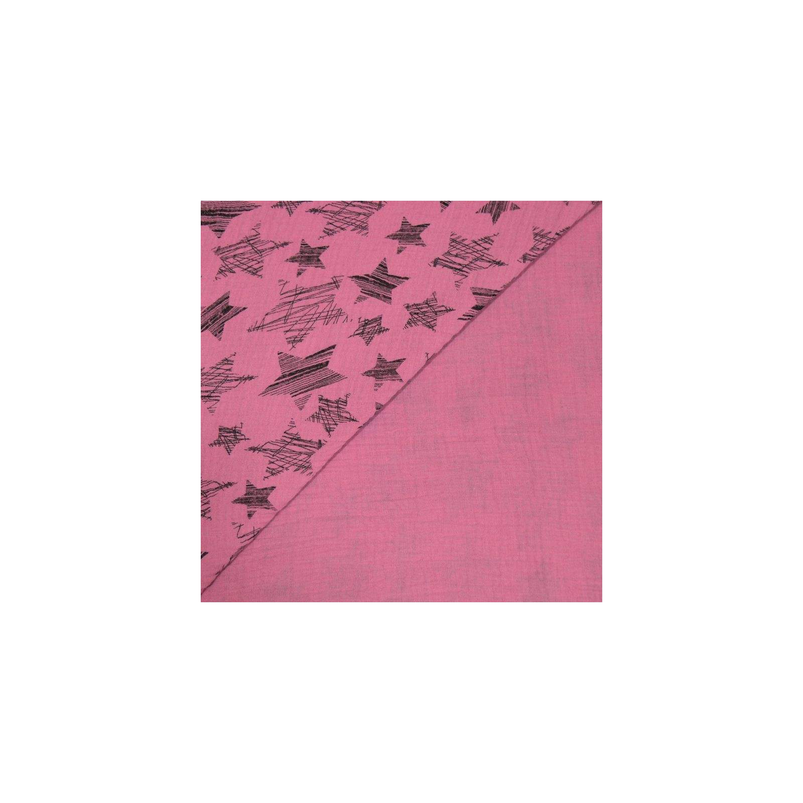 Double Gaze étoiles vieux rose( coupon de 3 mètres)