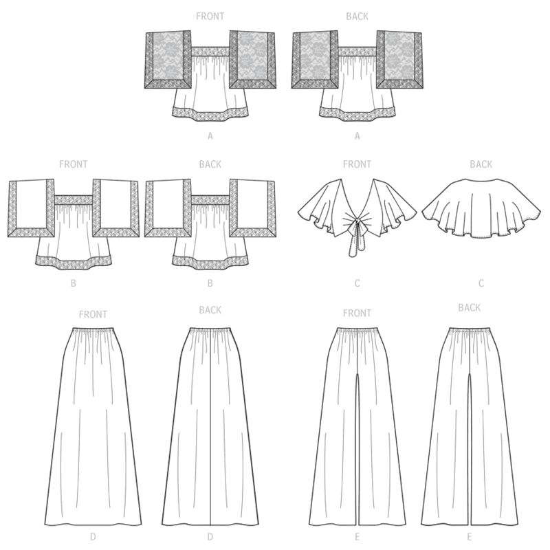 Patron McCall's 8257.Y - Hauts, jupe et pantalon