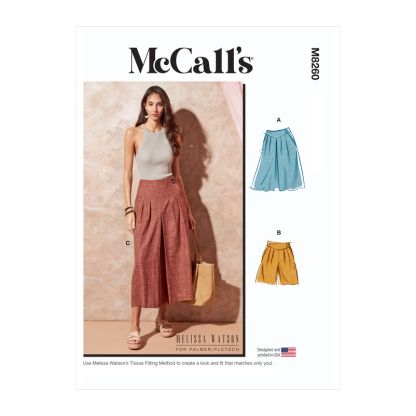 Patron McCall's 8260.A5 - Jupe, short et pantalon