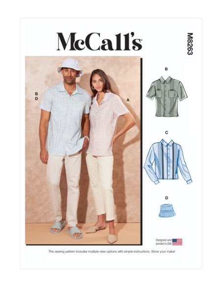 Patron McCall's 8263.A - Chemise et chapeau