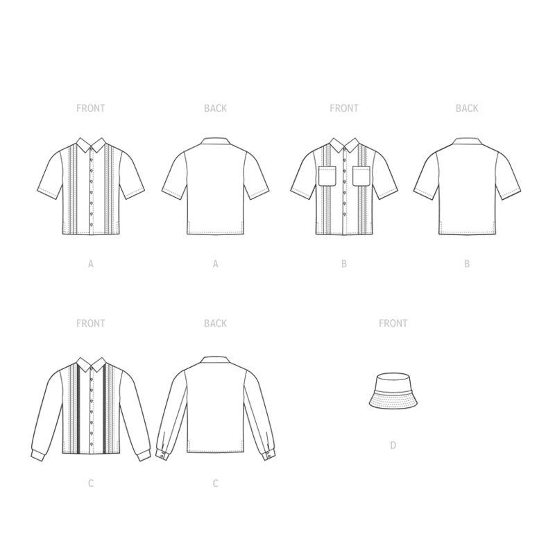 Patron McCall's 8263.A - Chemise et chapeau