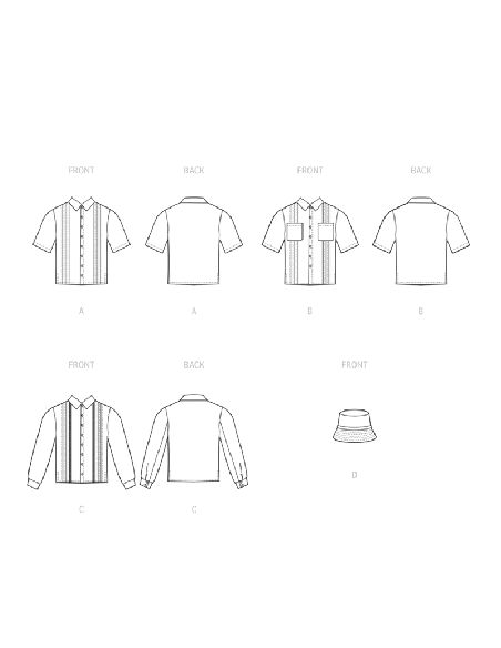 Patron McCall's 8263.A - Chemise et chapeau