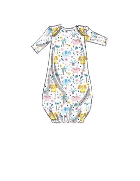 Patron McCall's 8265.YA5 - Chemise de nuit, haut, pantalon, bandeau et bonnet