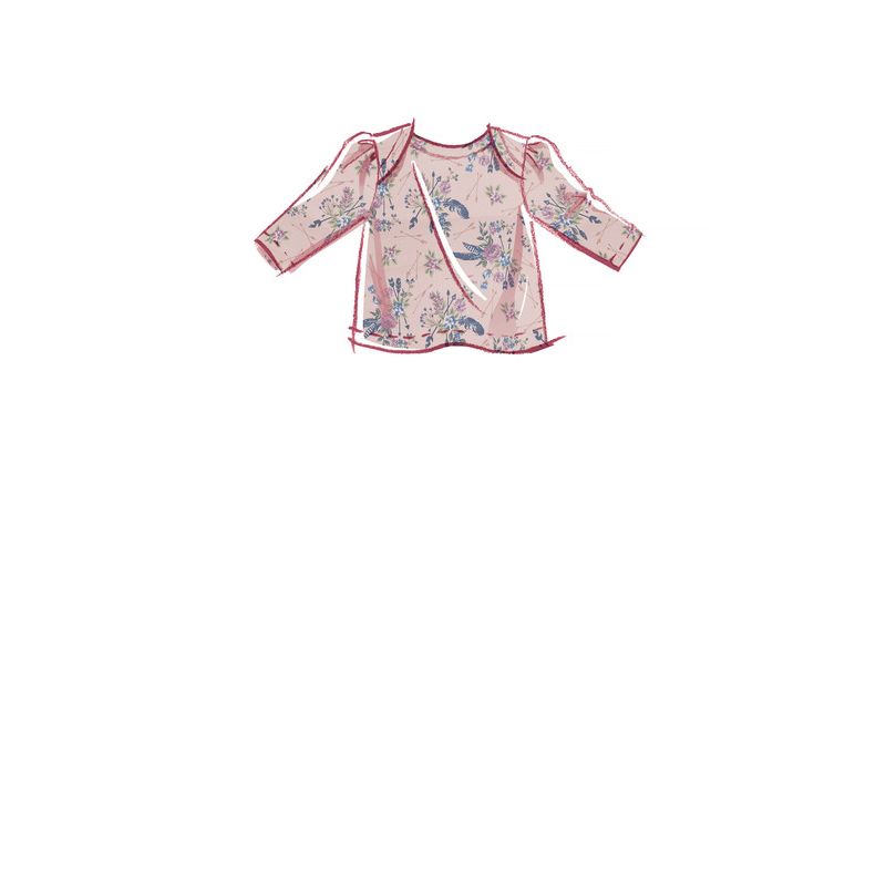 Patron McCall's 8265.YA5 - Chemise de nuit, haut, pantalon, bandeau et bonnet