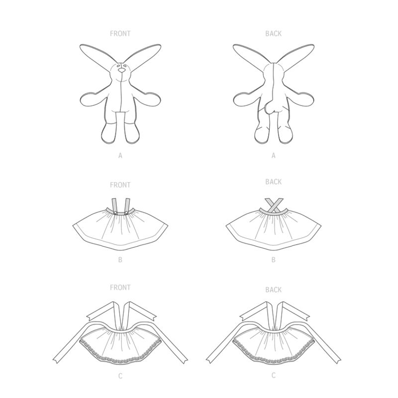 Patron McCall's 8270.OS - Lapin et robes