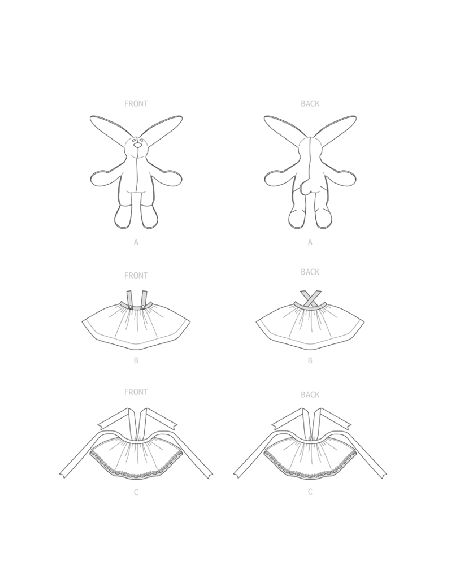 Patron McCall's 8270.OS - Lapin et robes