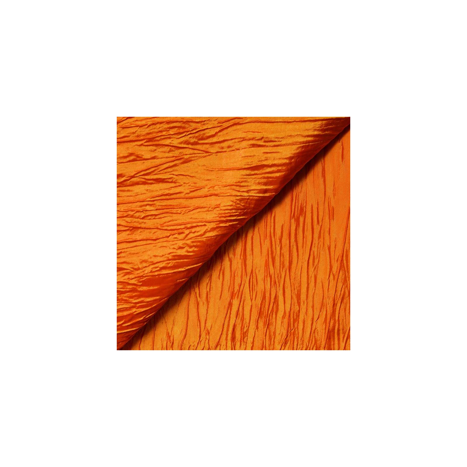 Tissu taffetas froissé orange