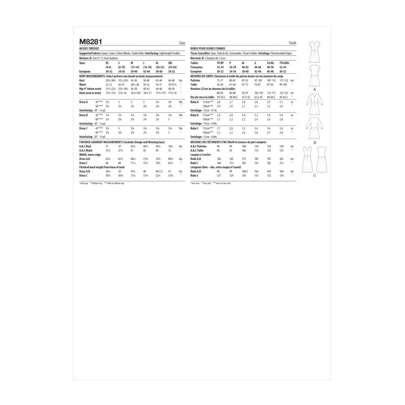 Patron McCall's 8281.A - Robes