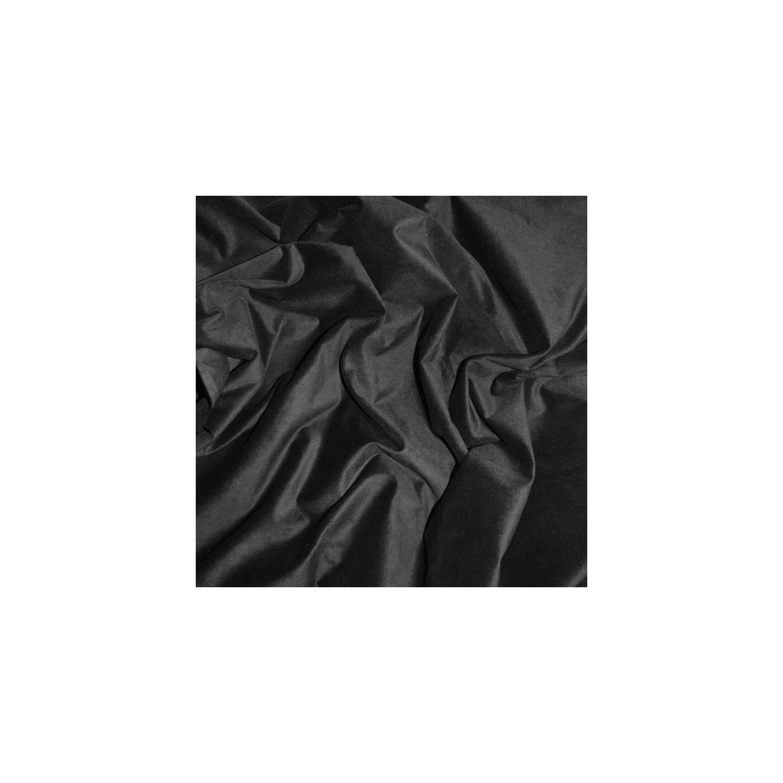 Tissu Velours de coton noir