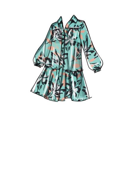 Patron McCall's 8285.Y - Haut et robes