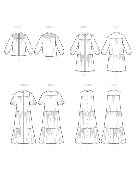 Patron McCall's 8285.Y - Haut et robes