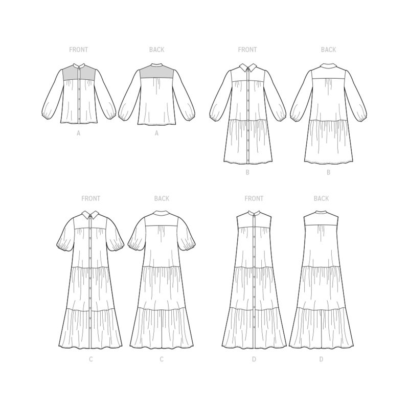 Patron McCall's 8285.Y - Haut et robes