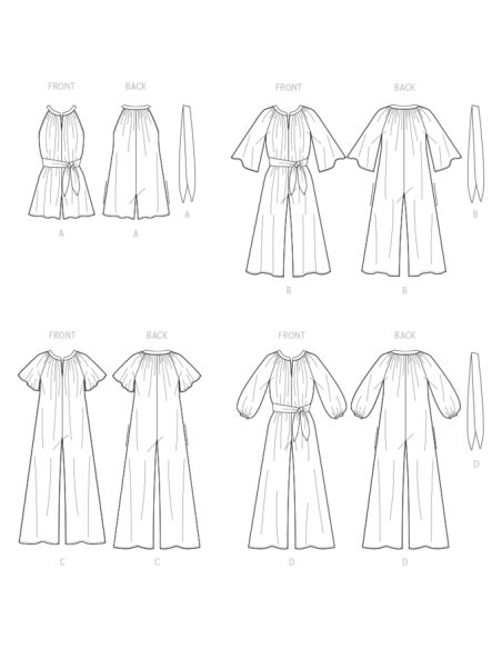 Patron McCall's 8288.B5 - Barboteuse, combinaisons