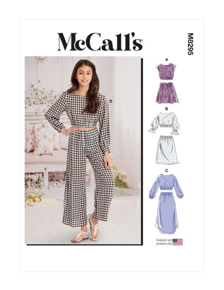 Patron McCall's 8295.A - Hauts, jupes, short et pantalon
