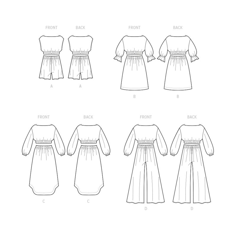 Patron McCall's 8295.A - Hauts, jupes, short et pantalon