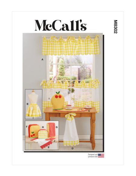 Patron McCall's 8302.OS - Décoration cuisine et tablier