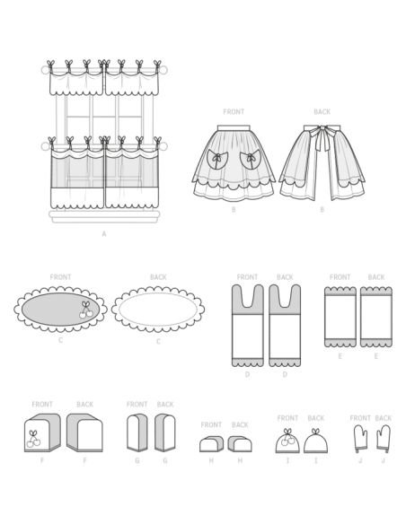 Patron McCall's 8302.OS - Décoration cuisine et tablier
