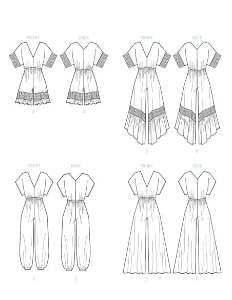 Patron McCall's 8313.Y - Baboteuse et combinaisons