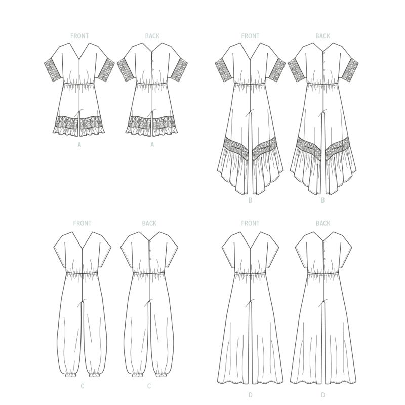 Patron McCall's 8317.A - Barboteuse et combinaisons