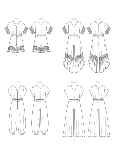 Patron McCall's 8317.A - Barboteuse et combinaisons