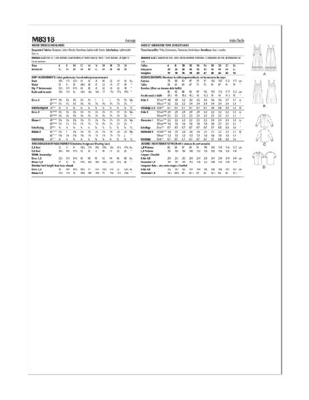 Patron McCall's 8318.A5 - Robes et chemisiers