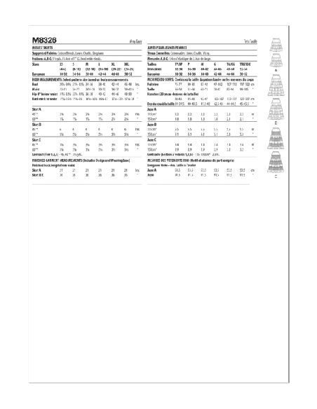 Patron McCall's 8326.Y - Jupes