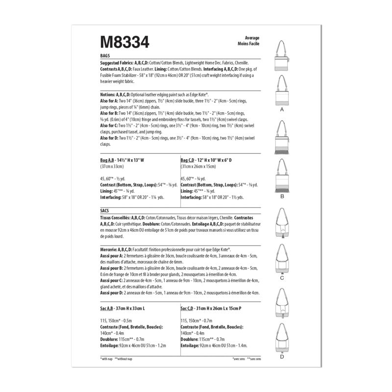 Patron McCall's 8334.OS - Sacs