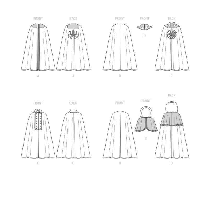 Patron McCall's 8335.A - Cape de déguisement