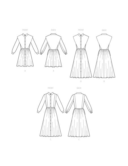 Patron McCall's 8342.K5 - Robe chemisier