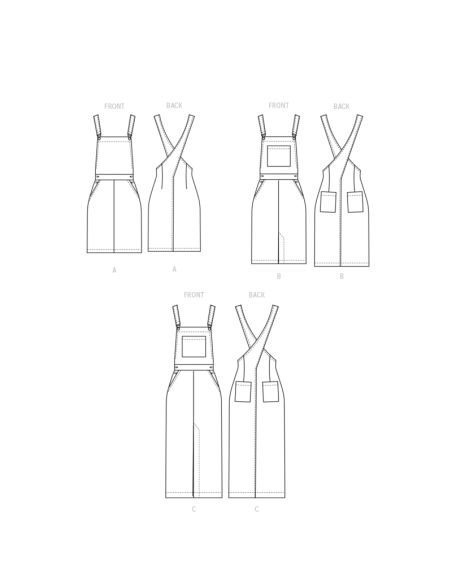 Patron McCall's 8345.A5 - Jupe-salopette