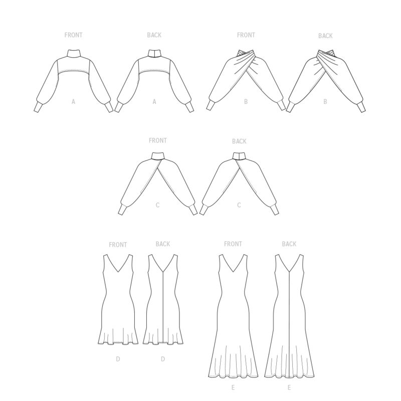 Patron McCall's 8348.AX5 - Robe et boléros