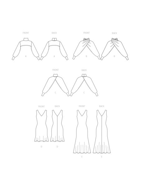 Patron McCall's 8348.AX5 - Robe et boléros