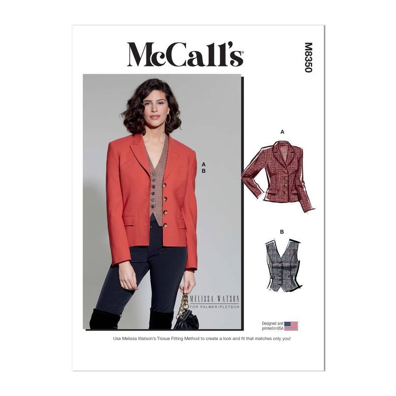 Patron McCall's 8350.A5 - Blazer et gilet